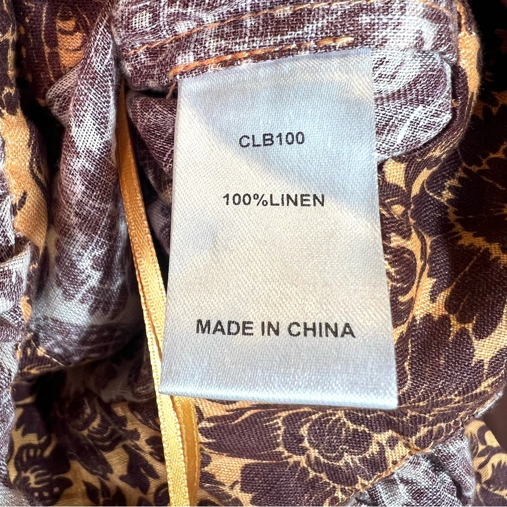 NWOT Christy Lynn Stephanie Wrap Top Sienna Linen Size Medium - Picture 7 of 16